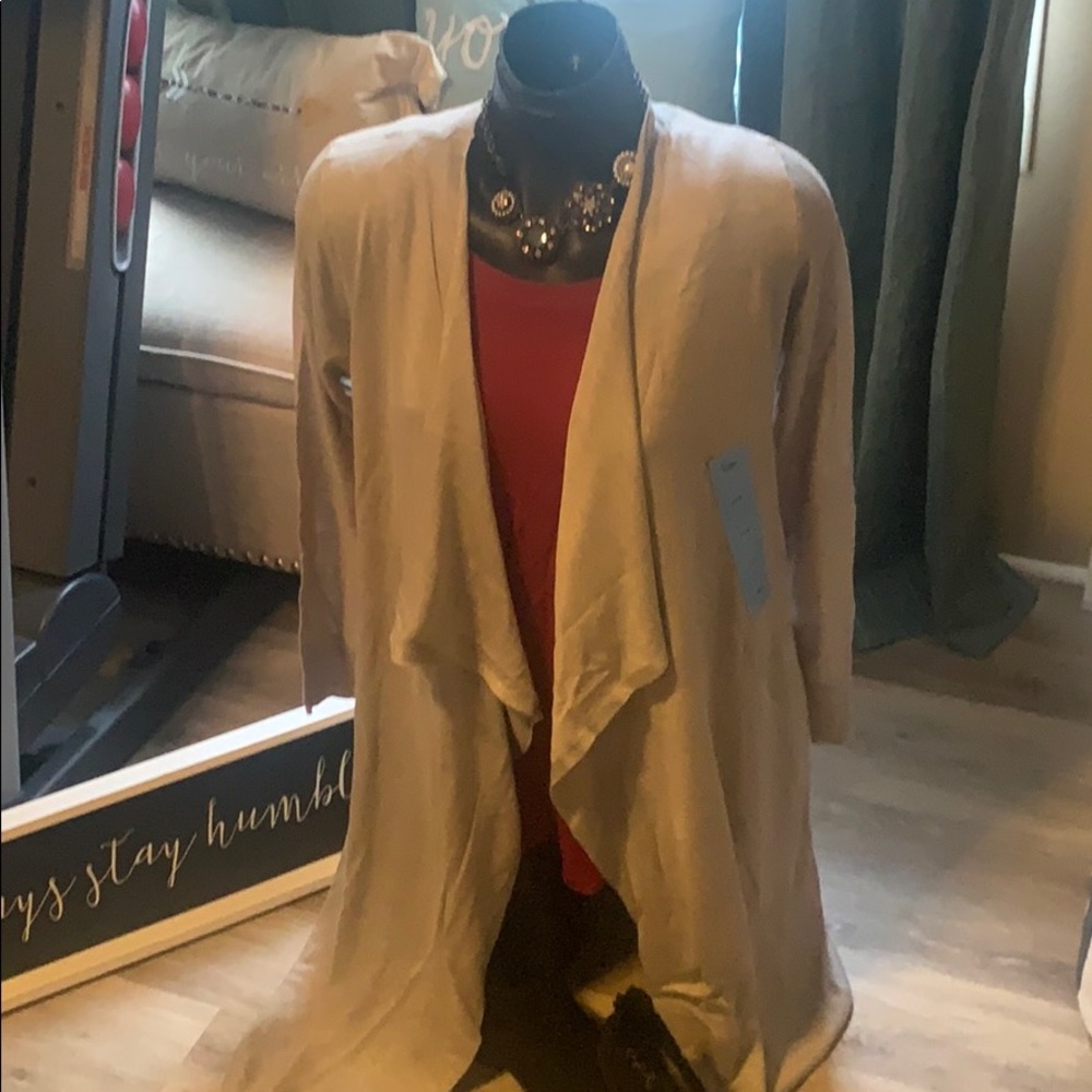 Chelsea & Theodore Oatmeal Heather long duster